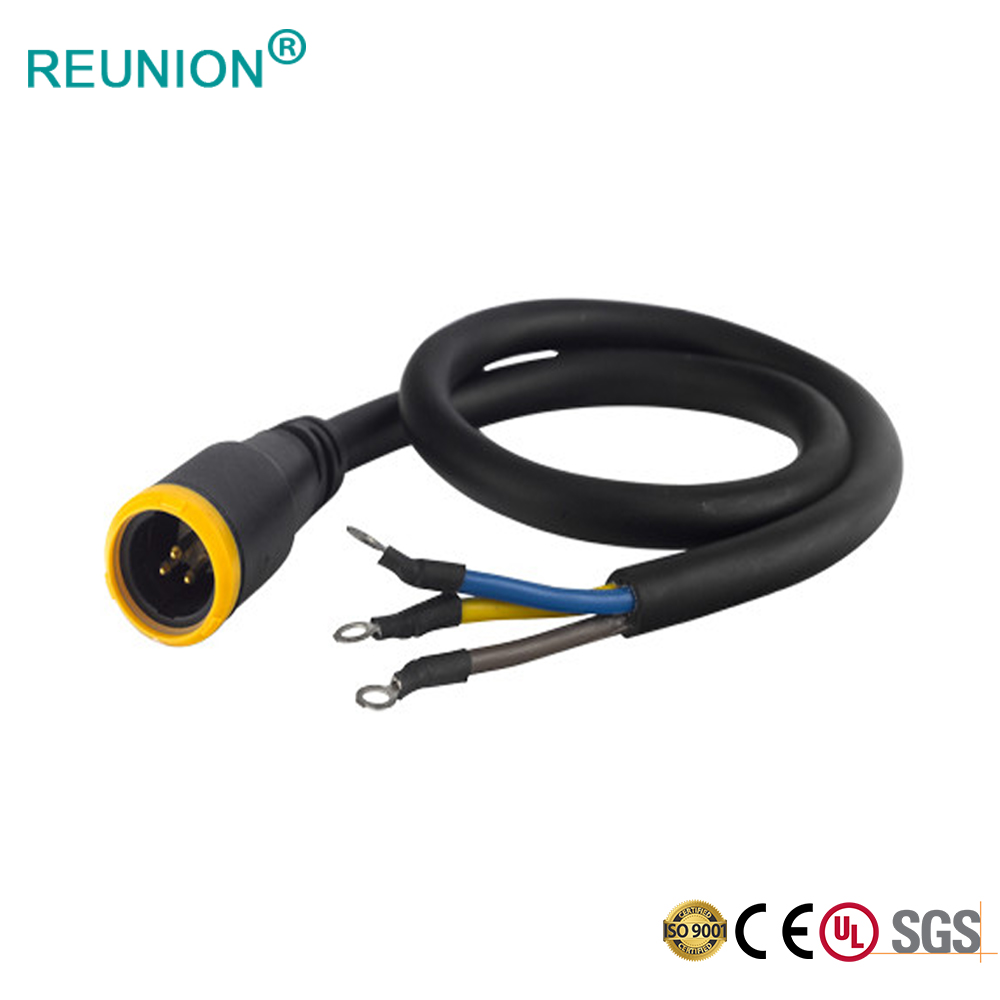 REUNION P系列防水插座注塑成型焊接电缆线组件