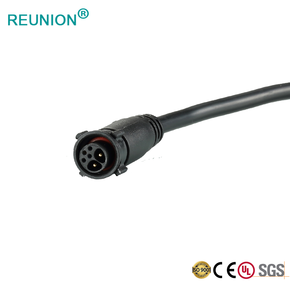 REUNION M系列螺纹连接器IP67防水用于户外LED灯光设备